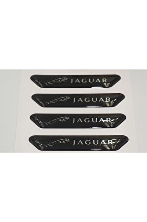 Jaguar Logo Kapı Kenarı Koruma Metalize Damla Desen 3m Band