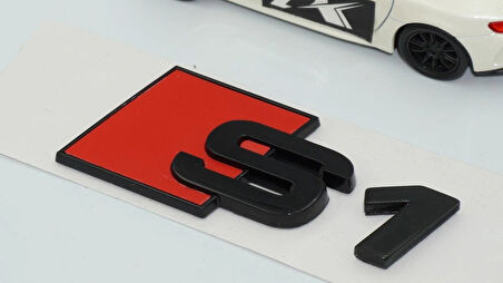 DK Tuning Audi S1 Bagaj Siyah ABS 3M 3D Yazı Logo Amblem