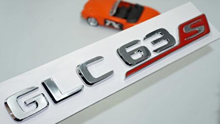 DK Tuning GLC 63S Bagaj Krom Kırmızı ABS Yazı Logo Benz İle Uyumlu