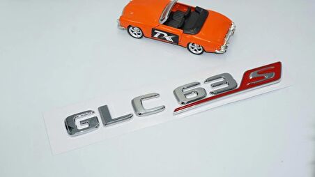 DK Tuning GLC 63S Bagaj Krom Kırmızı ABS Yazı Logo Benz İle Uyumlu