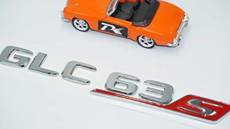 DK Tuning GLC 63S Bagaj Krom Kırmızı ABS Yazı Logo Benz İle Uyumlu