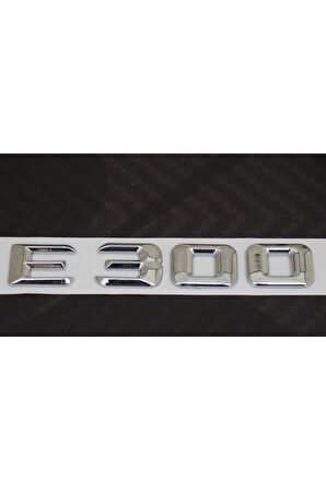 Mercedes Benz E300 Bagaj Krom Metal 3m 3d Yazı Logo