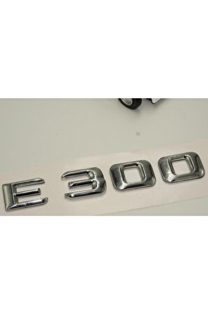 E 300 Bagaj Krom Metal 3m 3d Yazı Logo