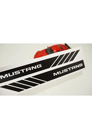 Mustang Yan Aynalar Selefon Kaplama Sticker Seti Uyumlu