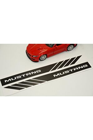 Mustang Yan Aynalar Selefon Kaplama Sticker Seti Uyumlu