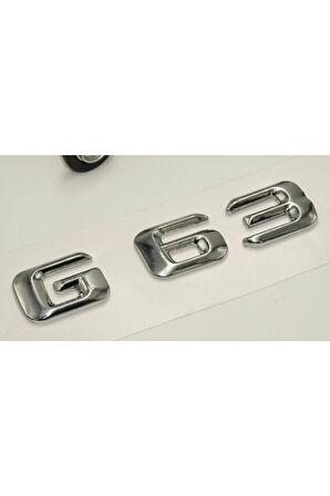 G63 Bagaj Krom Metal 3m 3d Yazı Logo Uyumlu