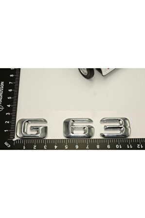 G63 Bagaj Krom Metal 3m 3d Yazı Logo Uyumlu