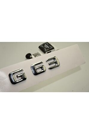 G63 Bagaj Krom Metal 3m 3d Yazı Logo Uyumlu