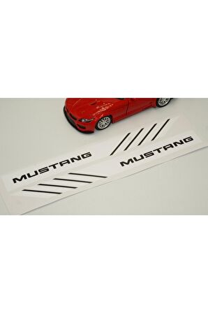 Mustang Yan Aynalar Selefon Kaplama Sticker Seti Uyumlu