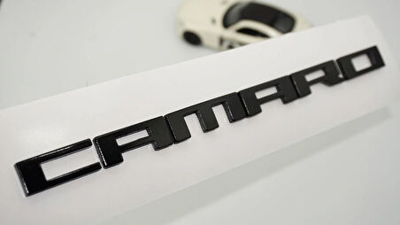 DK Tuning Camaro Bagaj Siyah Yazı Logo Arma Chevrolet ile Uyumlu