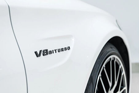 DK Tuning Benz V8 Biturbo Çamurluk Yanı Siyah Logo Amblem 2 Li Set