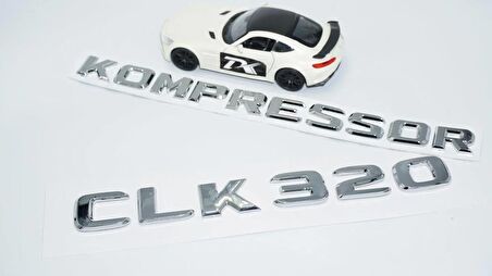 DK Tuning CLK320 Kompressor Bagaj Krom ABS Yazı Logo Benz İle Uyumlu