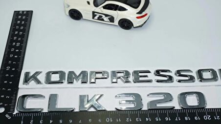 DK Tuning CLK320 Kompressor Bagaj Krom ABS Yazı Logo Benz İle Uyumlu