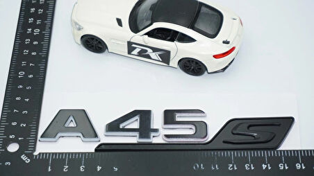 DK Tuning A 45S Bagaj Gri Siyah ABS Yazı Logo Benz İle Uyumlu