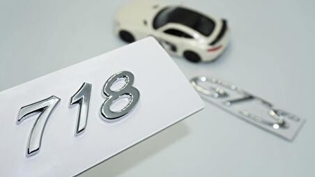 DK Tuning Porsche 718 GTS Bagaj 3M 3D ABS Yazı Logo Amblem Seti