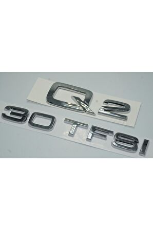 Audi Q2 30 Tfsi Krom Abs 3m 3d Bagaj Yazı Logo Orjinal Ürün