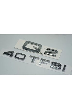 Audi Q2 40 Tfsi Krom Abs 3m 3d Bagaj Yazı Logo Orjinal Ürün