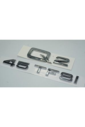 Audi Q2 45 Tfsi Krom Abs 3m 3d Bagaj Yazı Logo Orjinal Ürün