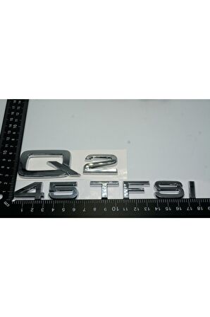Audi Q2 45 Tfsi Krom Abs 3m 3d Bagaj Yazı Logo Orjinal Ürün