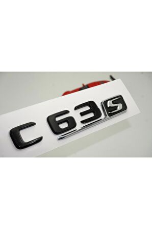 C 63s Bagaj Parlak Siyah Abs 3m 3d Yazı Logo