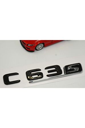 C 63s Bagaj Parlak Siyah Abs 3m 3d Yazı Logo