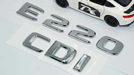DK Tuning E220 CDi Bagaj Krom ABS 3M 3D Yazı Logo Benz İle Uyumlu
