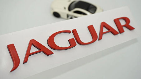 DK Tuning Jaguar Sport Kırmızı ABS 3M Bagaj Yazı Logo