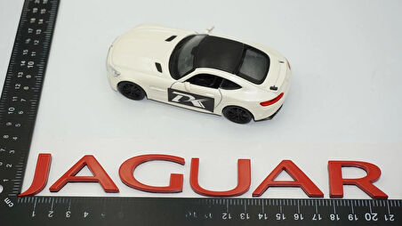 DK Tuning Jaguar Sport Kırmızı ABS 3M Bagaj Yazı Logo