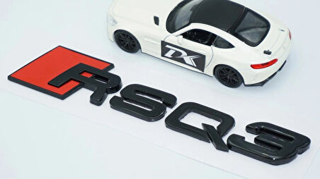 DK Tuning RSQ3 Siyah ABS 3M 3D Bagaj Logo Audi İle Uyumlu