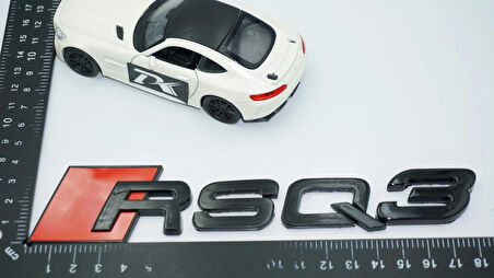 DK Tuning RSQ3 Siyah ABS 3M 3D Bagaj Logo Audi İle Uyumlu