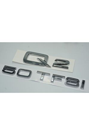 Audi Q2 50 Tfsi Uyumlu Krom Abs 3m 3d Bagaj Yazı Logo