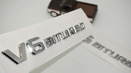 DK Tuning Benz V6 Biturbo Çamurluk Yanı Logo Amblem 2 Li Set