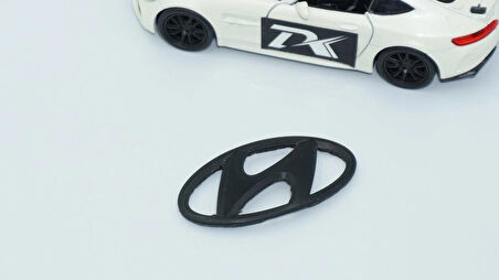 DK Tuning Tuning Hyundai Direksiyon Göbeği Siyah Logo 5,5 Cm