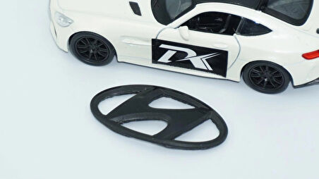 DK Tuning Tuning Hyundai Direksiyon Göbeği Siyah Logo 5,5 Cm