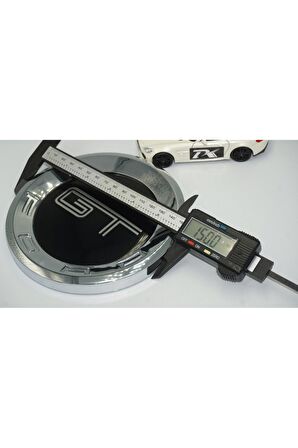 DK Mustang GT Bagaj Yuvarlak Panel 3M 3D Krom ABS Logo Amblem