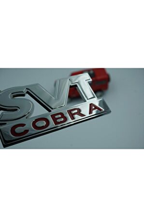 Ford Shelby Svt Cobra Vidalı Krom Metal 3d Logo Amblem