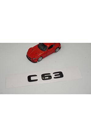 C 63 Bagaj Parlak Siyah Abs 3m 3d Yazı Logo