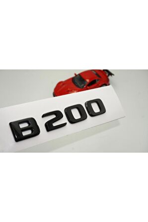 B 200 Bagaj Parlak Siyah Abs 3m 3d Yazı Logo