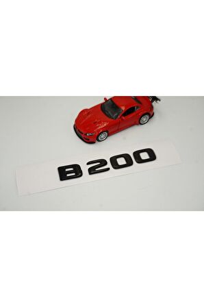 B 200 Bagaj Parlak Siyah Abs 3m 3d Yazı Logo