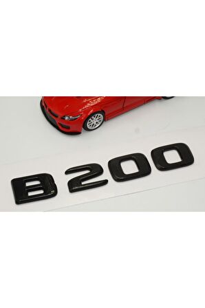 B 200 Bagaj Parlak Siyah Abs 3m 3d Yazı Logo