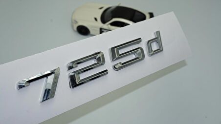 Dk Tuning 725d Bagaj Krom Metal 3m 3d Yazı Logo Bmw İle Uyumlu