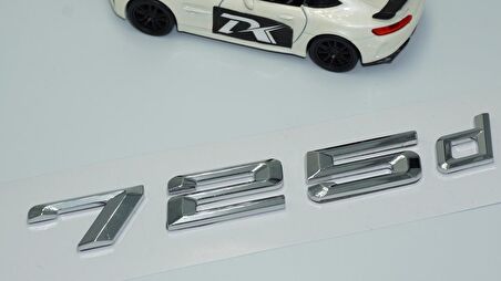 Dk Tuning 725d Bagaj Krom Metal 3m 3d Yazı Logo Bmw İle Uyumlu