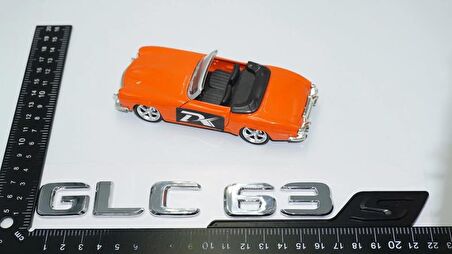 DK Tuning GLC 63S Bagaj Siyah Krom ABS Yazı Logo Benz İle Uyumlu