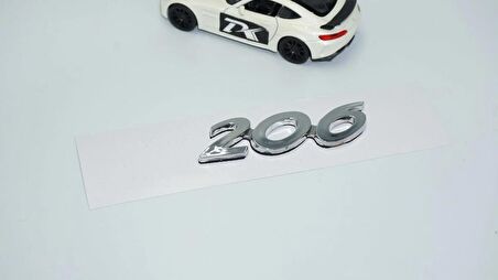 DK Tuning Peugeot 206 Bagaj Krom ABS 3M 3D Yazı Logo Amblem