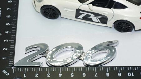 DK Tuning Peugeot 206 Bagaj Krom ABS 3M 3D Yazı Logo Amblem