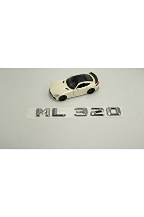 Mercedes Benz Ml320 Bagaj Krom Metal 3m 3d Yazı Logo
