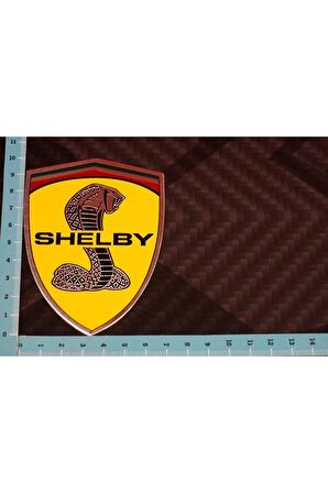 Mustang Shelby Kobra Logo 3m 3d Body Plaka Metal Oem Yeni Ürün
