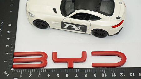 DK Tuning Byd Bagaj Kırmızı ABS Bagaj Yazı Logo Arma