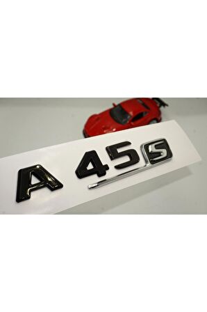 A 45s Bagaj Parlak Siyah Abs 3m 3d Yazı Logo