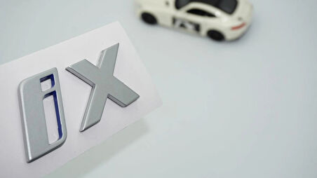 DK Tuning iX Bagaj Mavi Gri ABS 3M Yazı Logo Arma Bmw İle Uyumlu